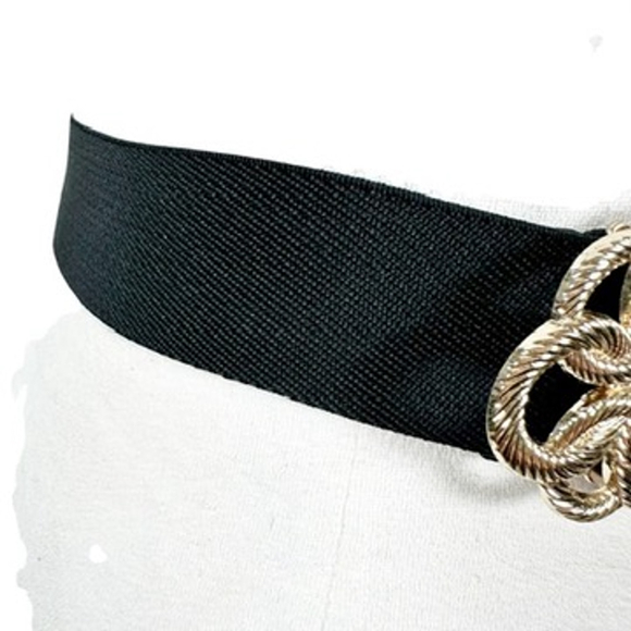 Oracle Braided Gold tone Statement belt Canvas Stretch waist Size S/M Whimsy - Picture 5 of 8